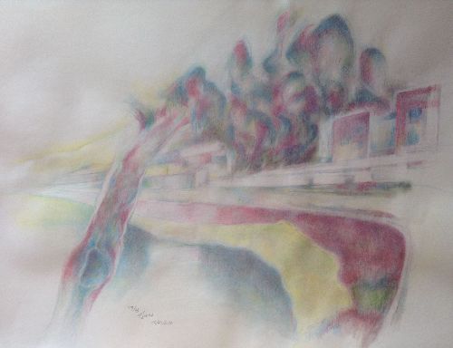 (Vues de la fentre 3, CASTEL plage)