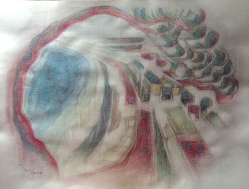 (Vues de la fentre 8, CASTEL plage)
